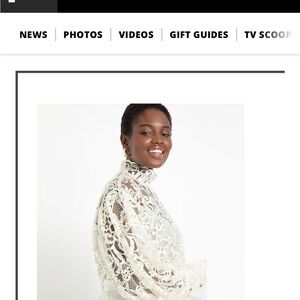 Eloquii Cream Lace Blouse